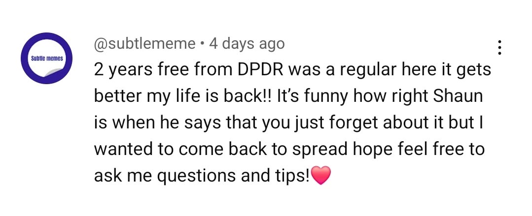 DPDR Recovery Story