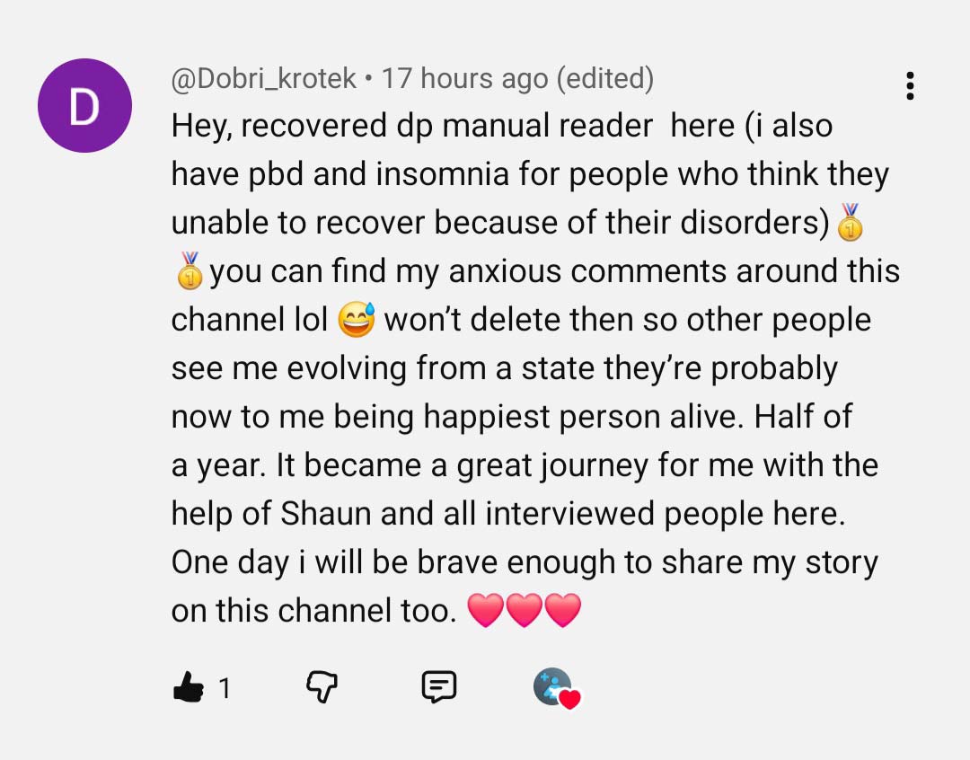 Dobri's DPDR Recovery Story