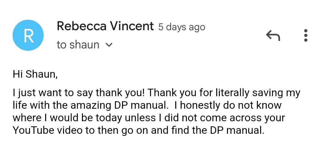 Rebecca's DPDR Recovery Story