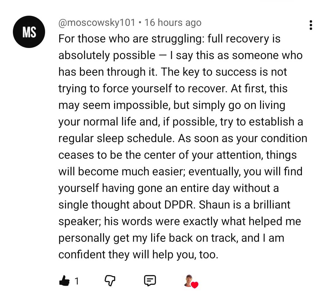 MoscowSky's DPDR Recovery Story