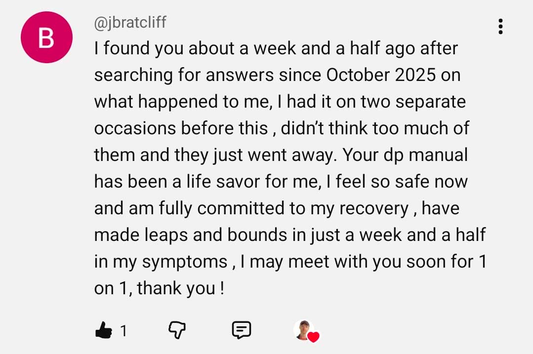 Jbrat's DPDR Recovery Story