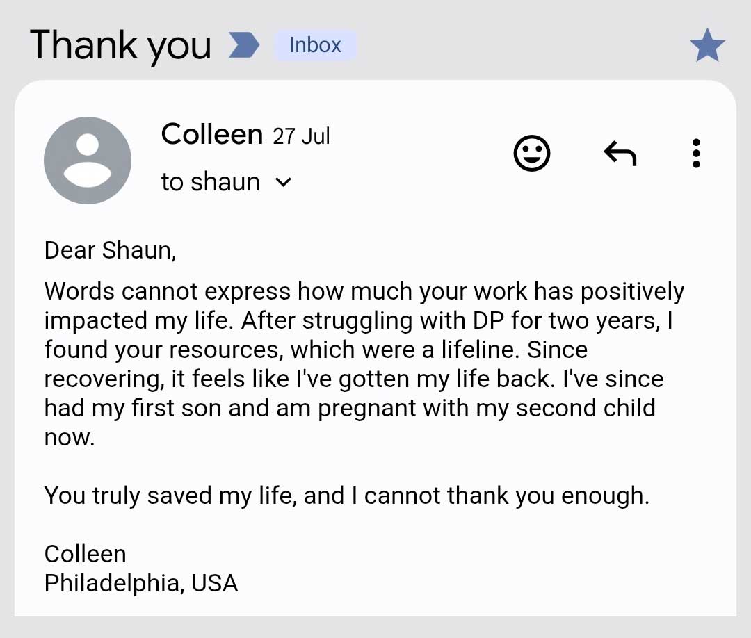 Colleen's DPDR Recovery Story