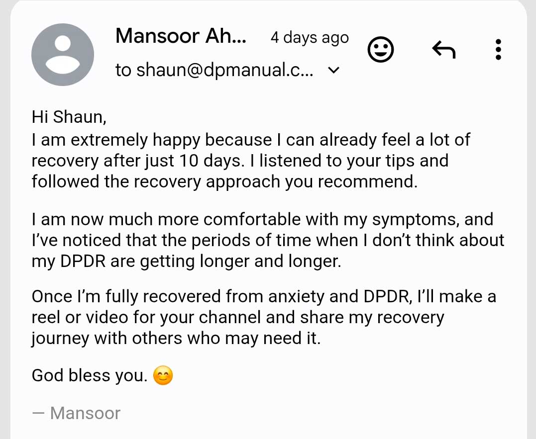 Mansoor's DPDR Recovery Story